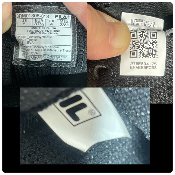 Fila Travalo Grey/Black Big Boys Sneakers Size 5 Like New Worn Once - Picture 13 of 15